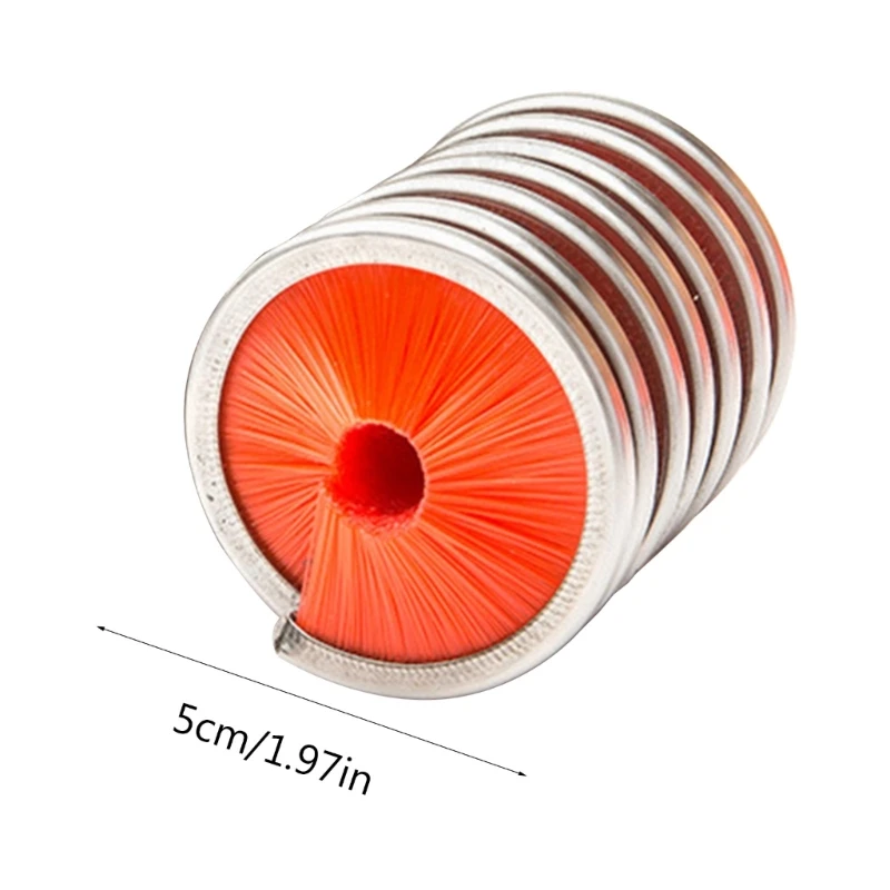 الفولاذ المقاوم للصدأ في الهواء الطلق تسلق الصخور حبل النايلون فرشاة أدوات تنظيف ل رضوخ Arborist الحبل شجرة رضوخ حبل الحبل