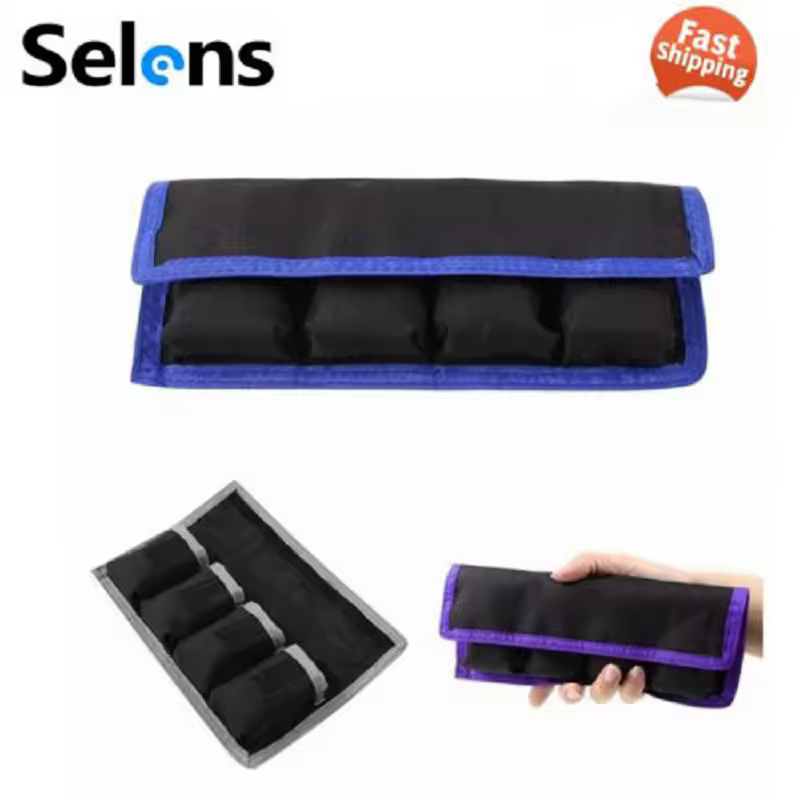 Multifunction Lithium Battery Storage Pockets Pouch Waterproof Nylon Battery Case Camera Bag Photography Accessories battery box