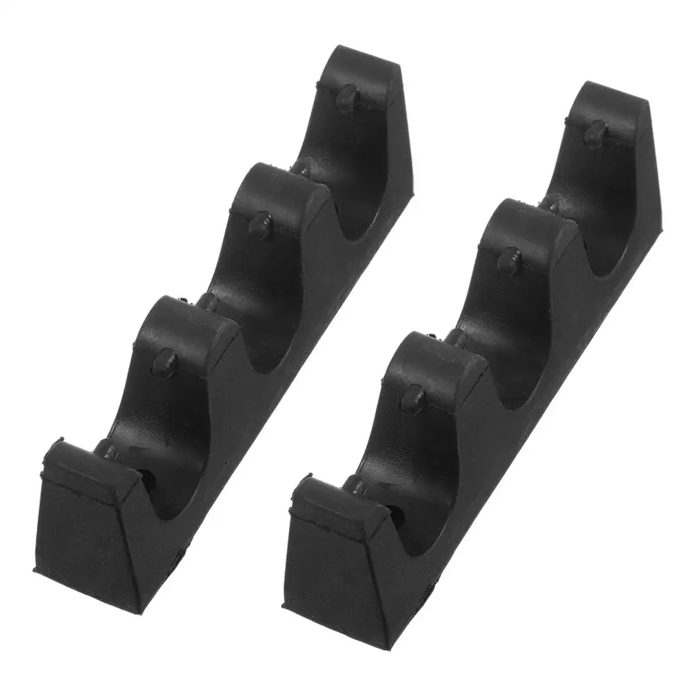 

2 Pcs Valet Billiard Rack Cue Sticks Wall Placer Black Plastic Pp Decorative Pole