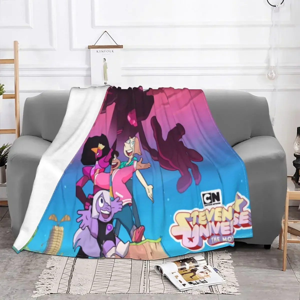 Steven Universe Cartoon Blanket Flannel All Season Anime Multifunction Lightweight Thin Throw Blankets for Sofa Car Quilt