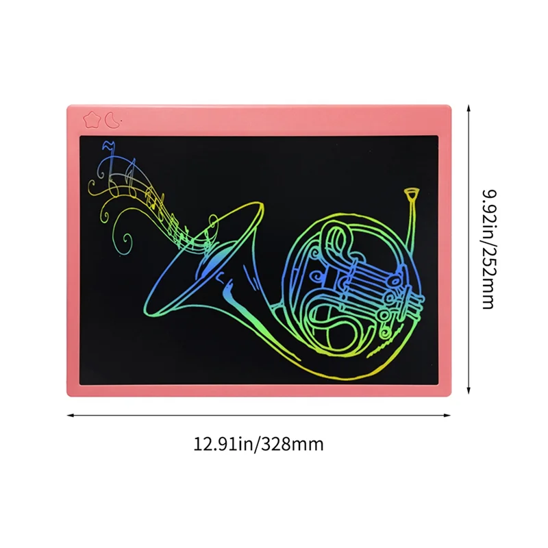 Classic-School Season LCD Writing Tablet 16 Inch Drawing Board Color Rechargeable LCD Electronic Handwriting Tablet Durable Pink