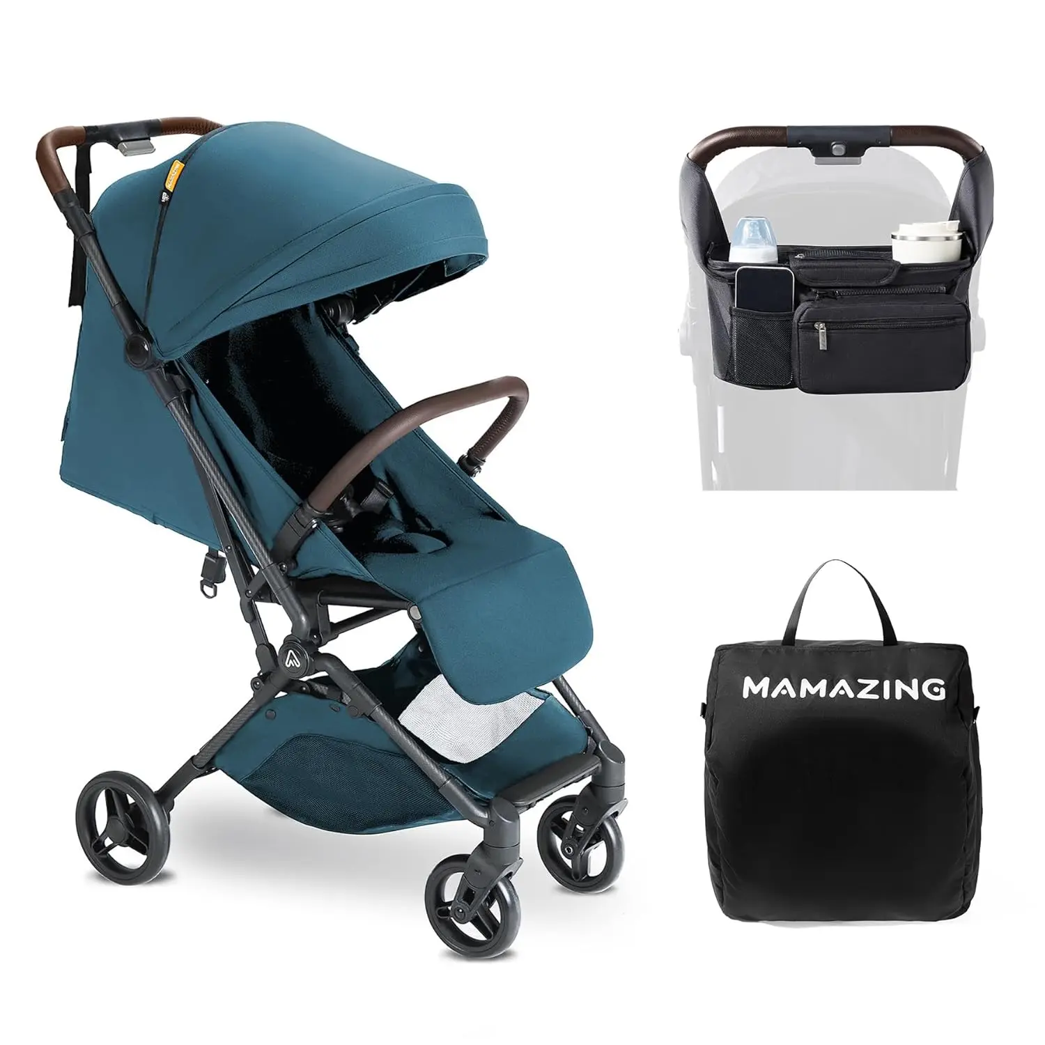 Stroller with   , Mom’s Choice Gold Award Winner, Ultra Compact & Airplane-Friendly Travel Stroller, One-H