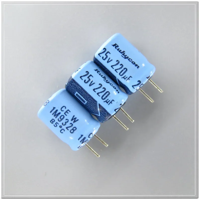 10PCS/100PCS Rubycon Blue TWSS CEW series 220uF/25V220uF Audio Capacitor 8x11.5mm short pins