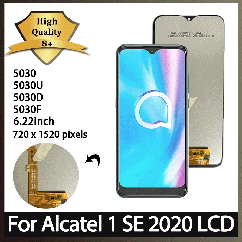 6,22 "probado para Alcatel 1 SE 1SE 2020 LCD Digitalizador de pantalla táctil para Alcatel OT 5030 5030U 5030D 5030F montaje de pantalla