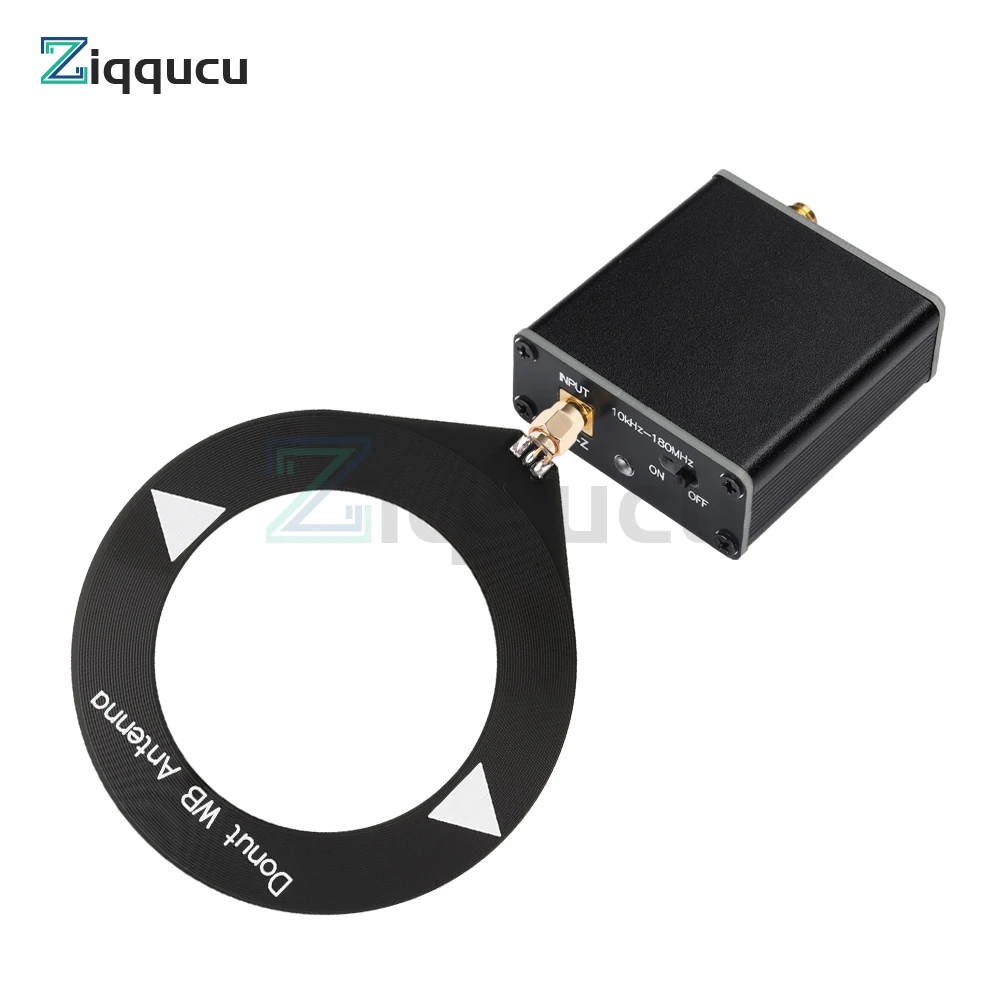 Type-C DC5V 10k-180MHz Receiving Antenna Low Impedance Converter with 10k-180MHz Donut WB Broadband Receiving Antenna