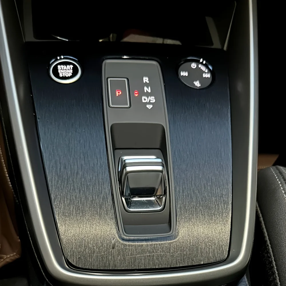 

For Audi A3 2021-2025 black Interior Central Control Panel Door Handle 5D Carbon Fiber Stickers Decals Car styling Accessorie