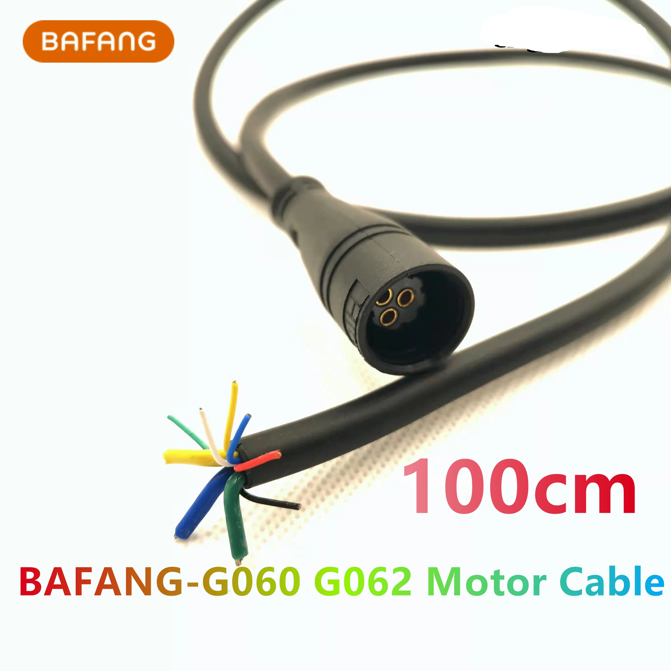 Motor Cable for E-BIKE Motor, Extension Cable, HIGO Fat, BaFang G060 G062, 100cm