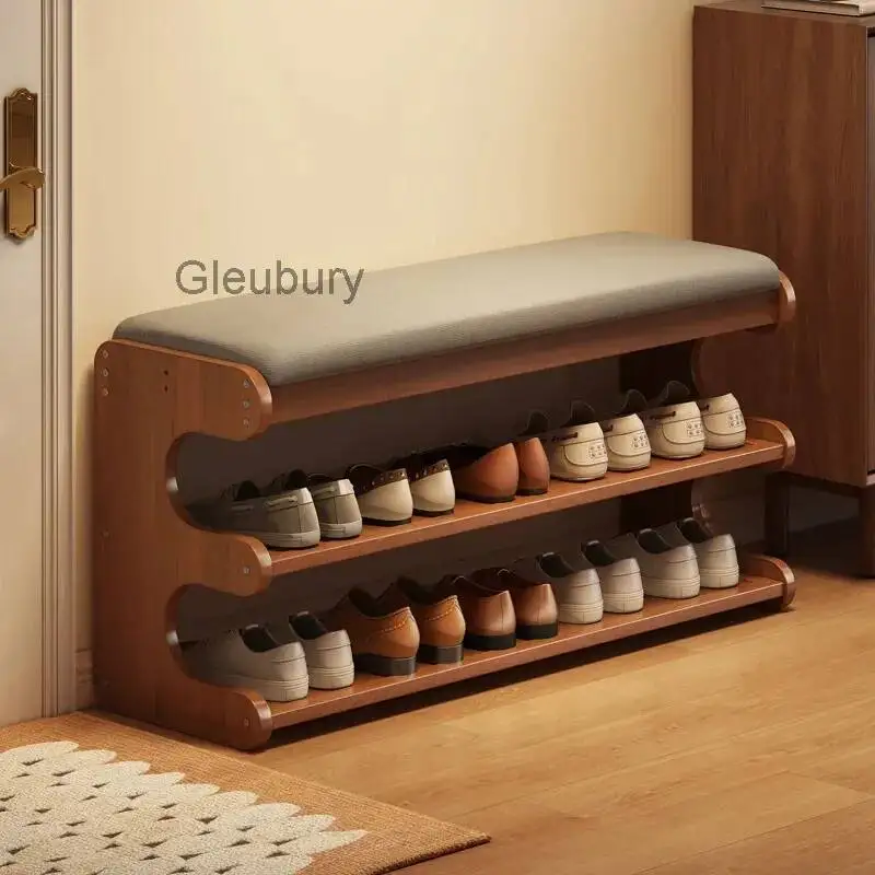 Shoe Cabinet Stool Upholstered Flip Top Shoe Storage Bench Entryway Hallway Cushion Seat Removable Shoe Rack Organizer Furniture