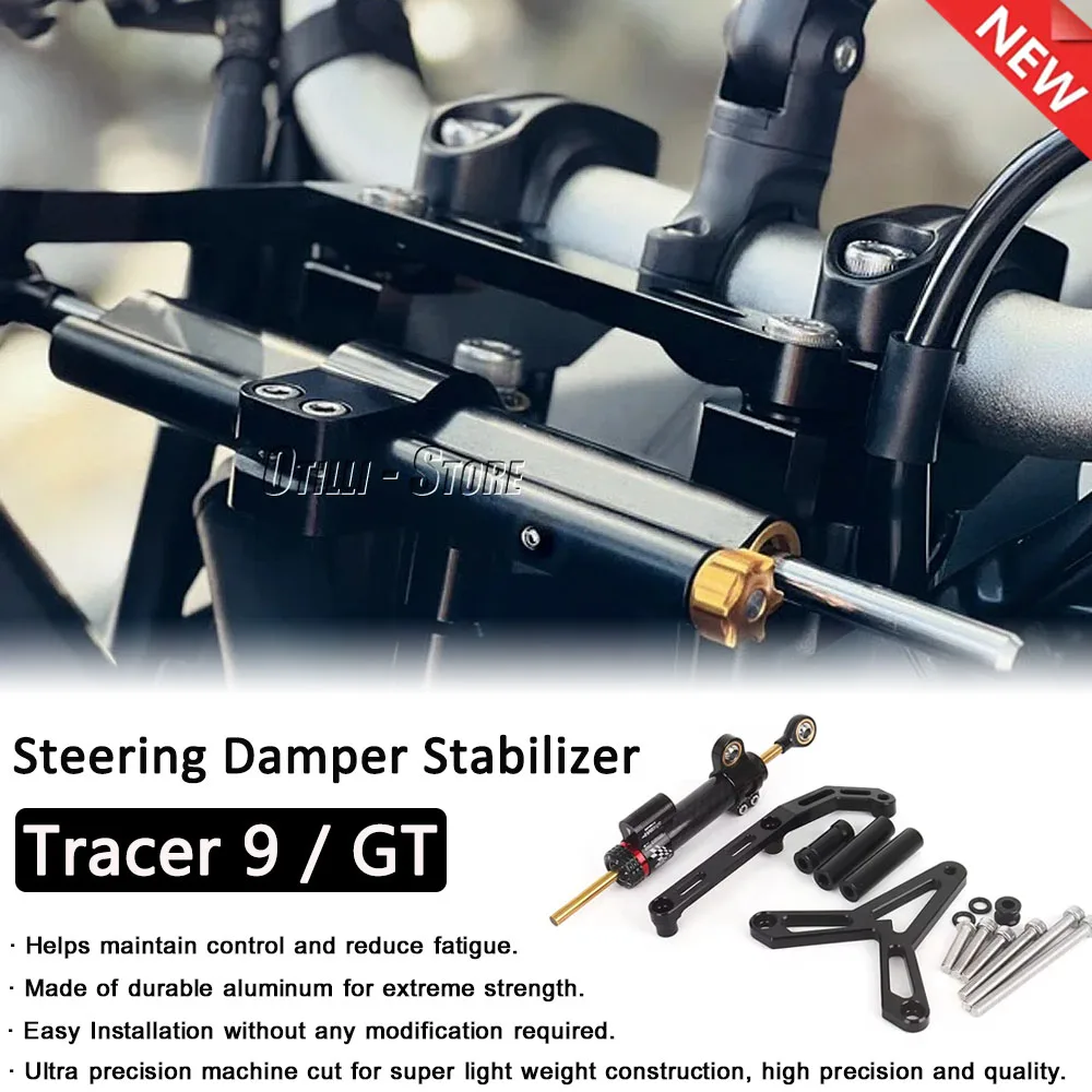 

For YAMAHA Tracer9 Tracer 9 GT 2021-2023 Adjustable Stabilizer Steering Damper With Bracket Mount CNC Motorcycle Accessories