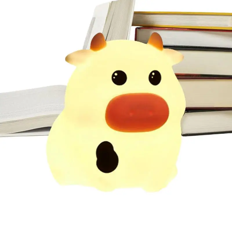 

Cow Lamp Cow Desk Lamp With Timer Portable Tap Control 3 Level Dimmable Light For Home Playroom Dorm Travel Bedroom