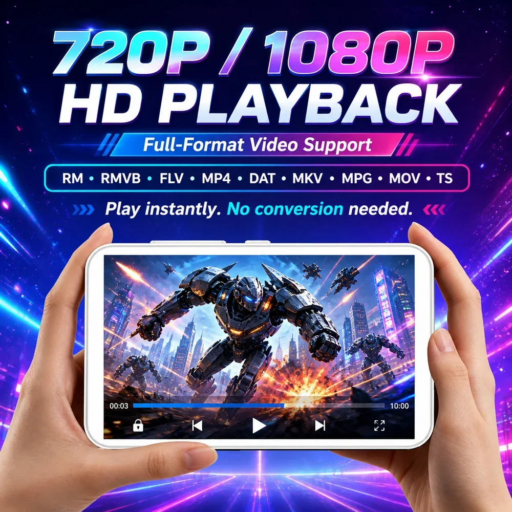 Famue MP4 MP5 Player for Students WiFi Bluetooth Video E-book Camera PMP Portable Media Player Touch Screen Music Player Device