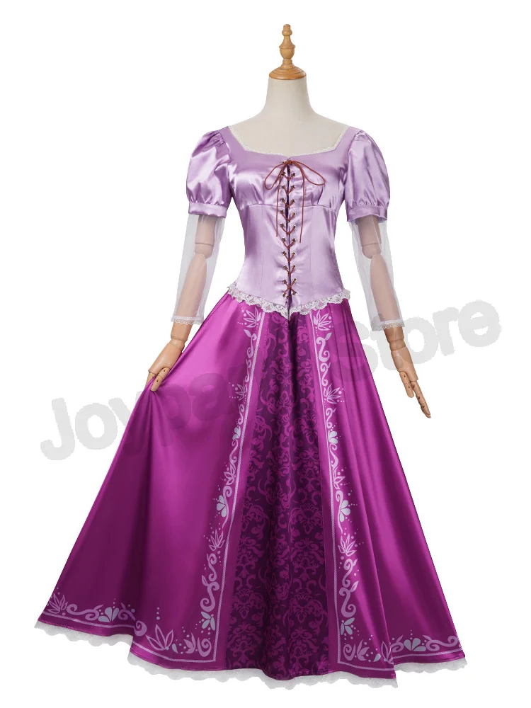 Anime Rapunzel Prinses Cosplay Kostuum Voor Meisjes Vrouwen Rok Jurk Fantasia Halloween Carnaval Party Rol Cartoon Outfit - afbeelding 2