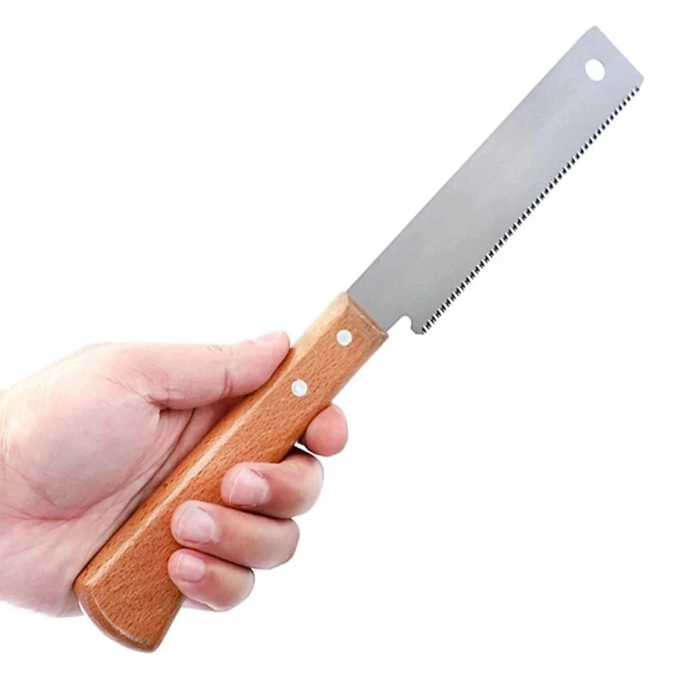 Estilo Japonês Miter Saw Dupla Face Dente Fino Precisão Ferramenta de Corte Plana Decoração Madeira Facas Afiadas