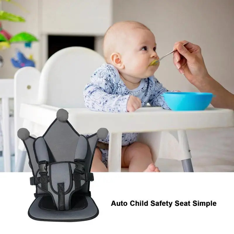 Portable Child Safety Seat Mat For Kids Breathable Chairs Mats Baby Car Seat Cushion Adjustable Stroller Seat Pad 70x25cm