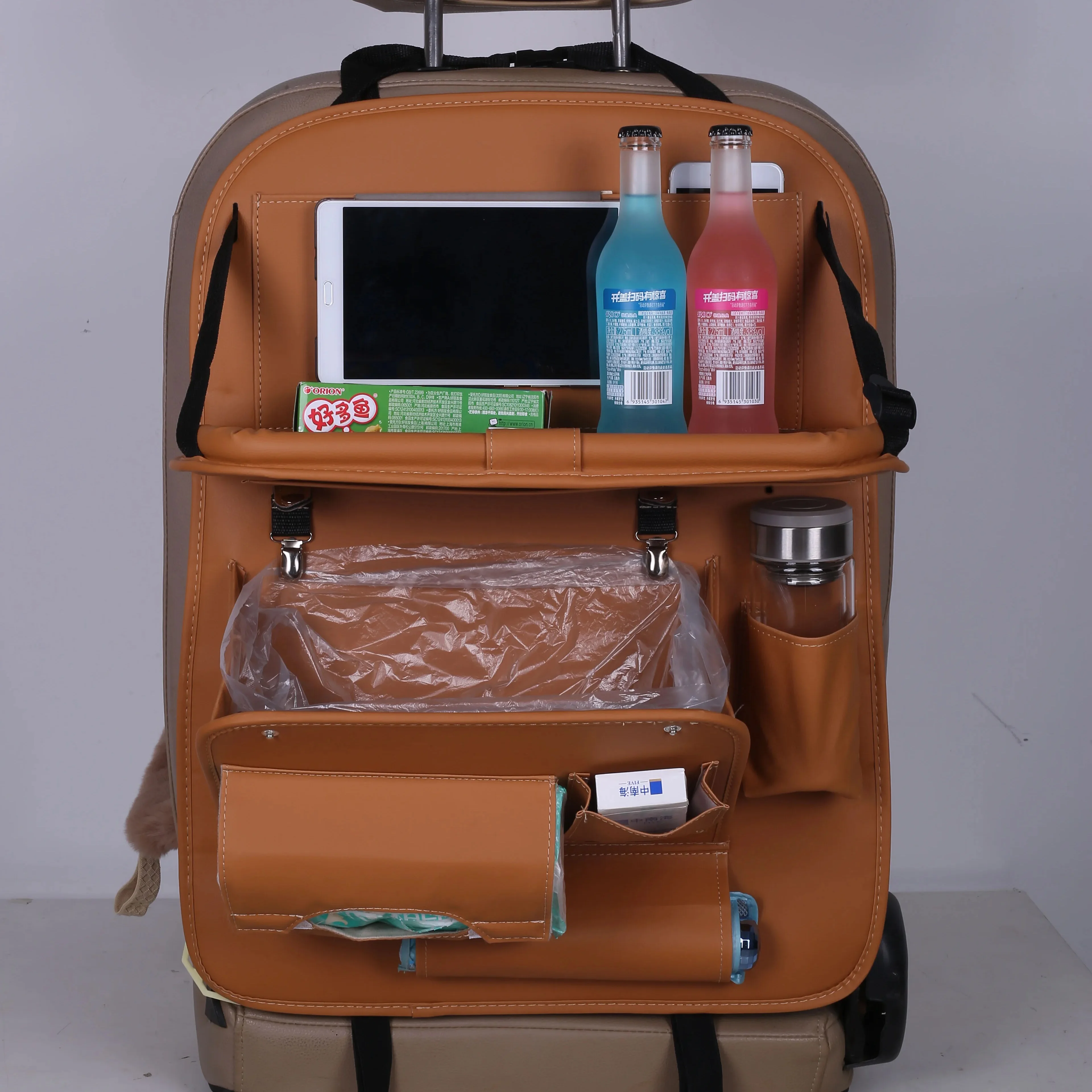 

Car seat back storage bag hanging bag car interior seat back trash can backrest storage car interior supplies