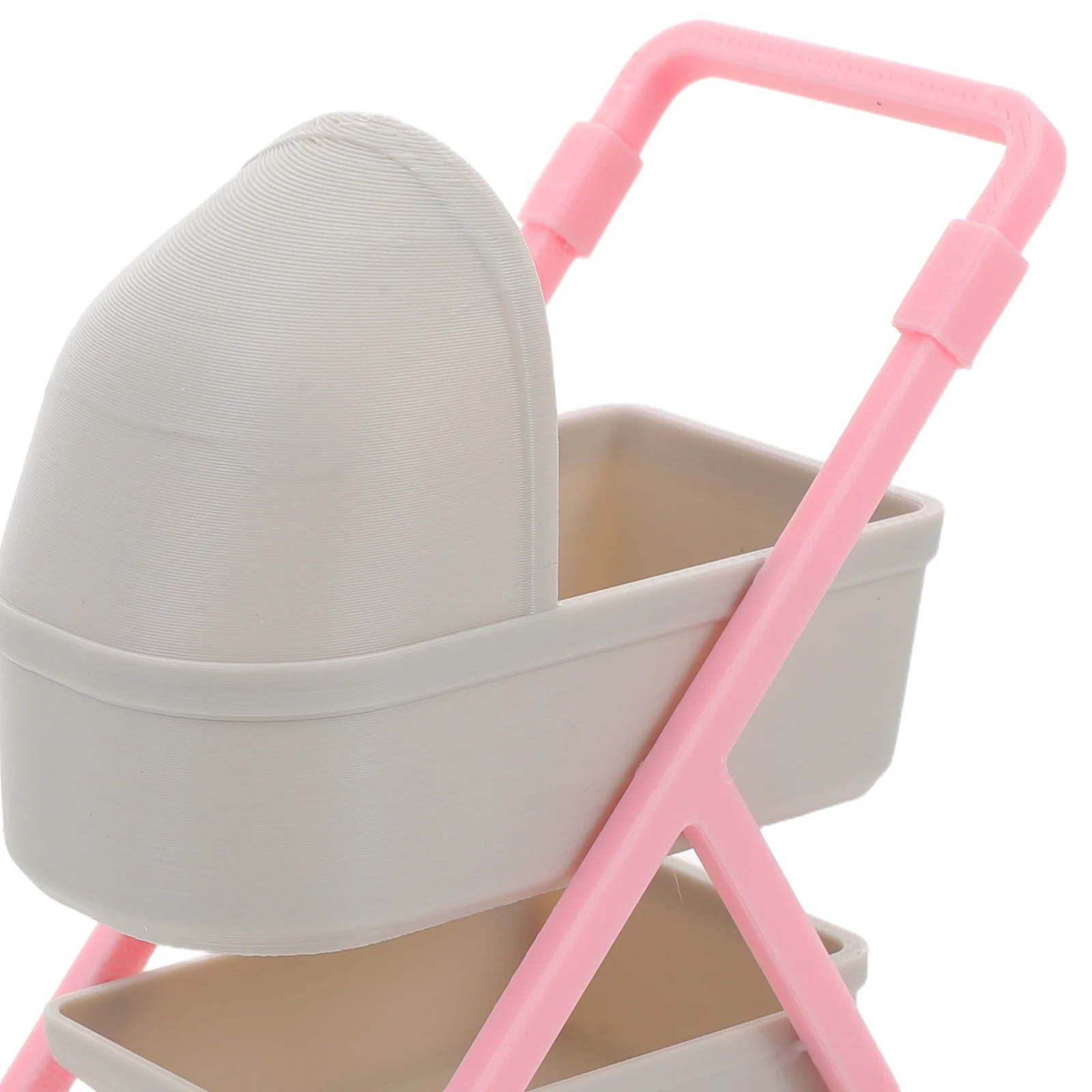 ミニチュア 1:12 ベビーカー 高シミュレーション プラスチック製ベビーカー 想像力豊かな遊び クリエイティブな子供の活動 ドールハウス家具