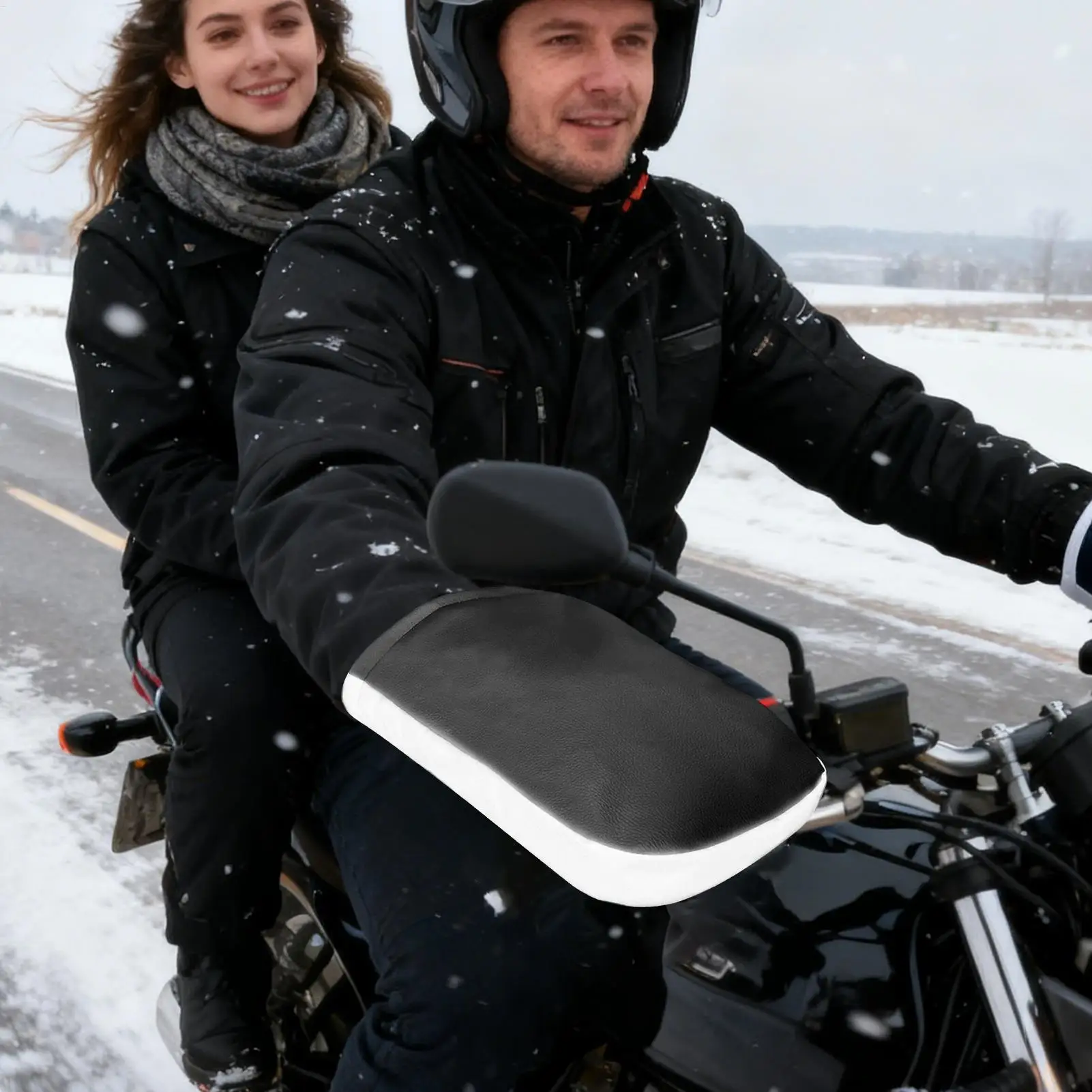 Motorcycle Handlebar Muffs Motorbike Riding Mittens Windproof Tricycle Handlebar Mittens For Scooter Snowmobile Tricycles Adults