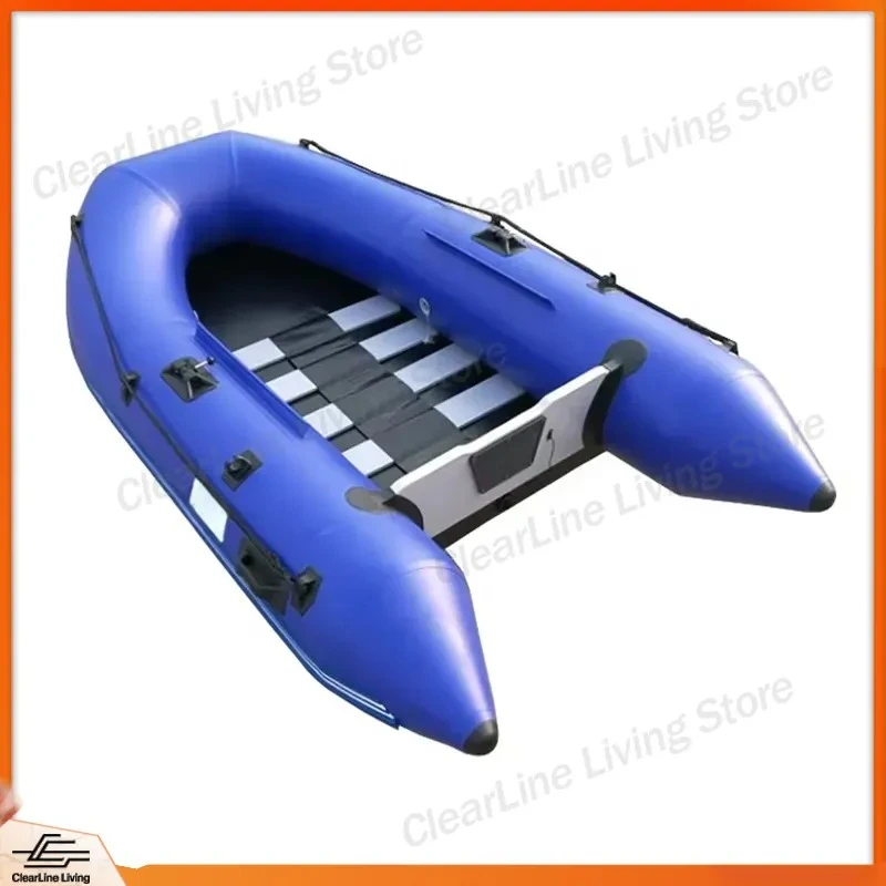 2.3M Inflatable Boat Aluminum Floor Rubber Dinghy Small Fishing Yacht Surfing Pedal Kayak Hyperion Material Sport Canoe for