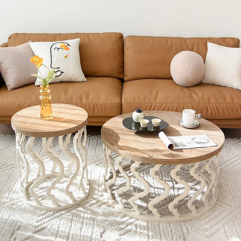 

Modern Style Easy Assemble Multifunctional Retro Furniture Top European Modern Wood Metal Modern Luxury High-End Coffee Tables