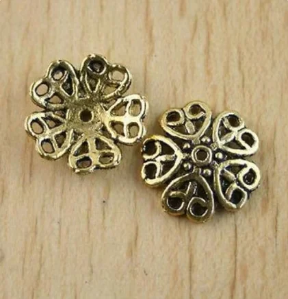 20pcs 18mm,hole:1mm Alloy matel dark gold  flower bead caps HWH1274