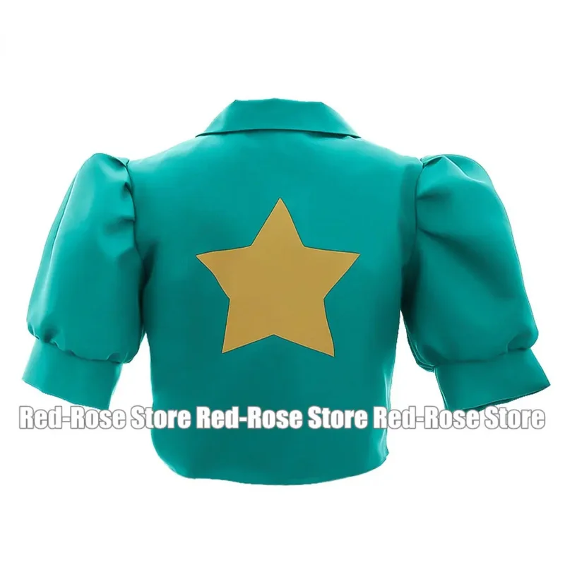 qq28LQSteven Universe Steven Green Star Coat Jacket Uniform Pearl Cosplay Costume