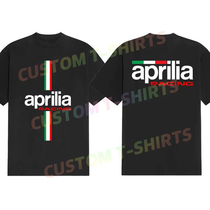 2024 Hommes Aprilia Racing Logo T Shirt T-shirt Décontracté Graphique Sports D'été Y-Manches Courtes 100% Coton Streetwear S-3XL Tee