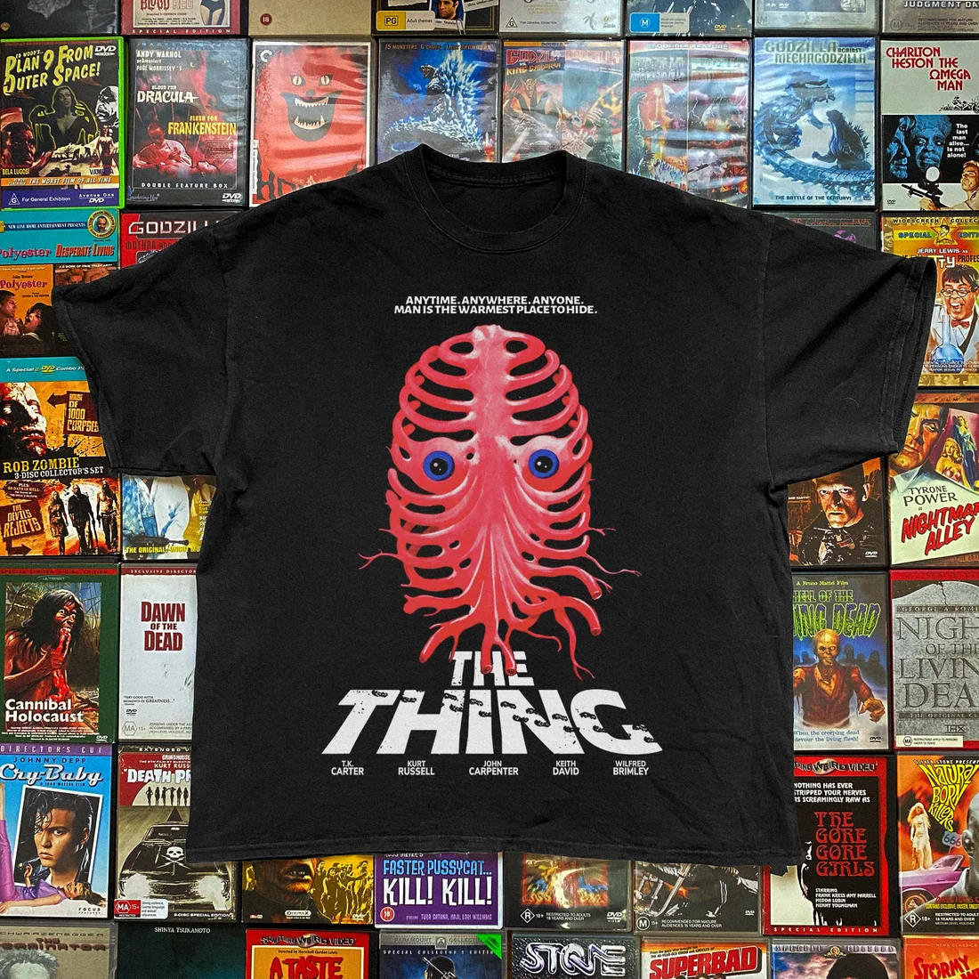 1982 The Thing 'Parasite' T-shirt promotionnel noir