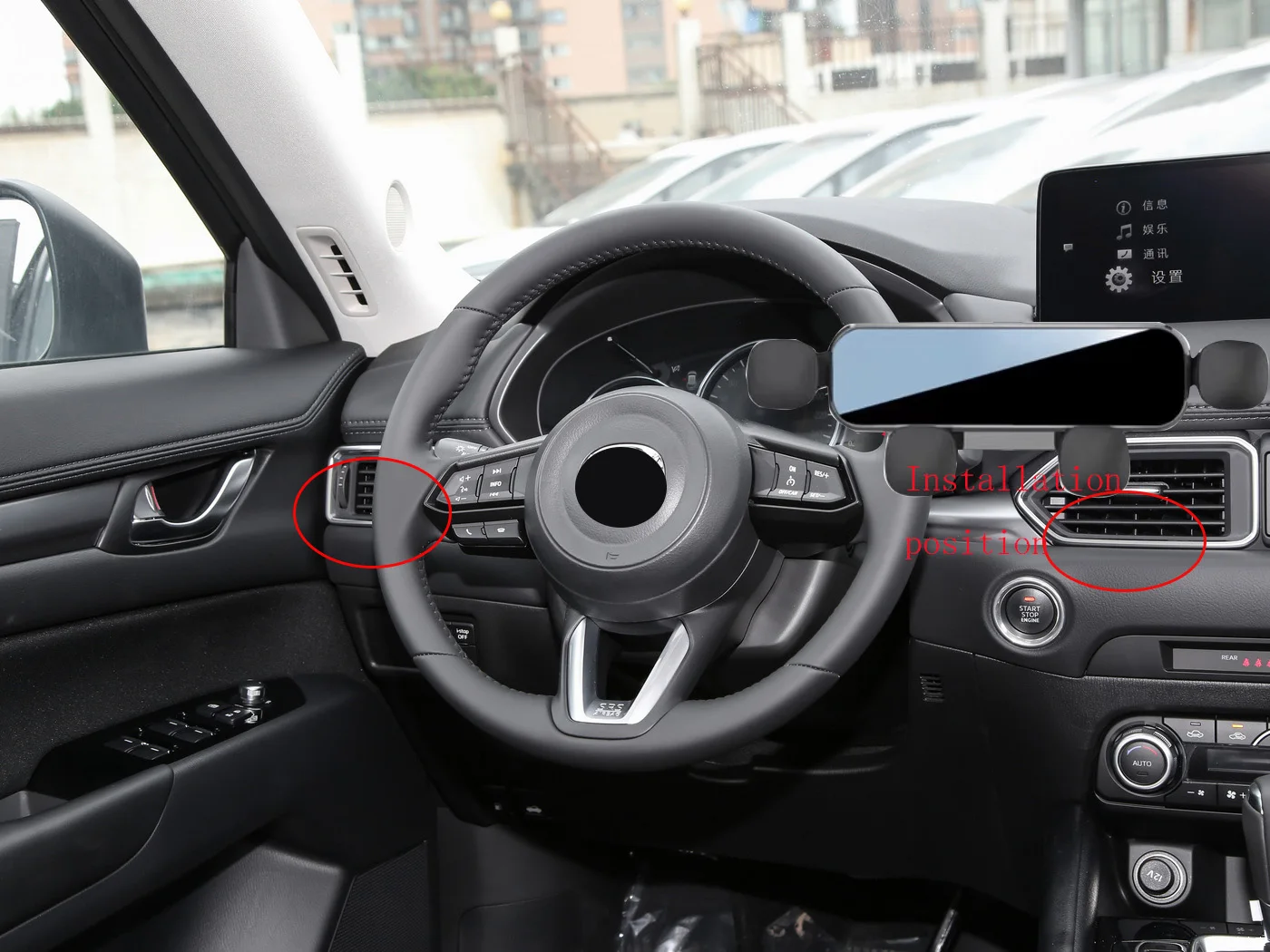 

Автомобильный держатель для телефона для Mazda CX-5 CX5 2022 2023, кронштейн для стайлинга автомобиля, Поворотная подставка для GPS, Аксессуары для мобильных телефонов