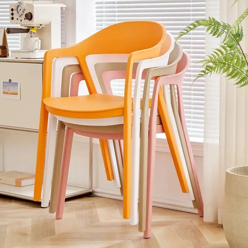 كراسي تناول الطعام البلاستيكية الاسكندنافية لهجة المطبخ الفاخرة صالون الطعام كراسي غرفة المعيشة الحديثة مكتب Sillas Cadeira أثاث المنزل