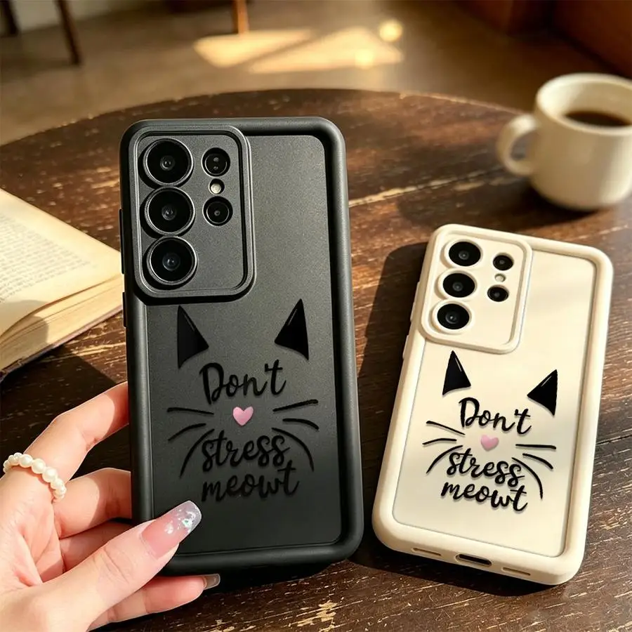 Phone Cover Case for Samsung Galaxy S26 Ultra S20FE S24 Plus S24Ultra S22 S25 S25 Edge S23 FE S21 Cat Art