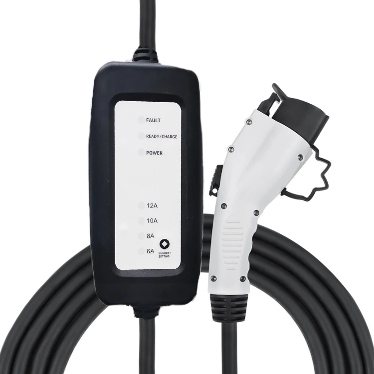 110-240V 16A 3.5KW with 23ft Extension Cable NEMA 6-20 Portable EV Charger for All J1772 Electric Vehicles