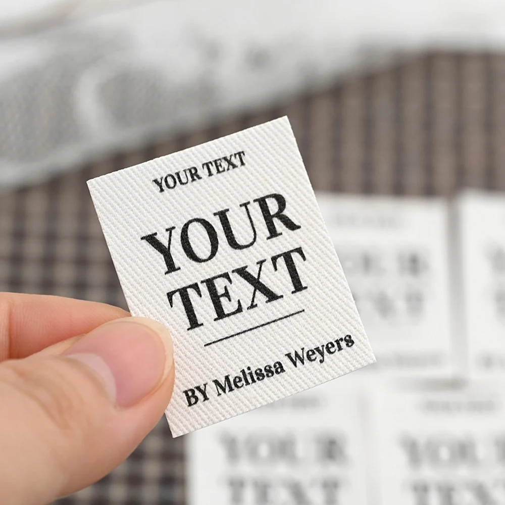 Custom Cotton Labels 56pcs Iron on Name Tags Washable 1.18