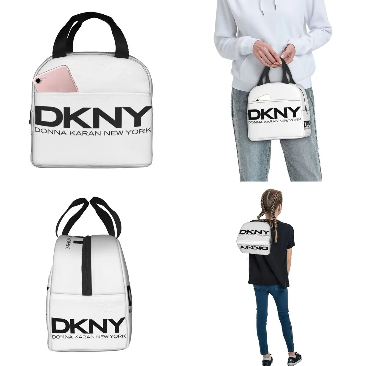 DKNYs Merch Lunch Bag Portable Insulated Oxford Cooler Thermal Cold Food School Lunch Box