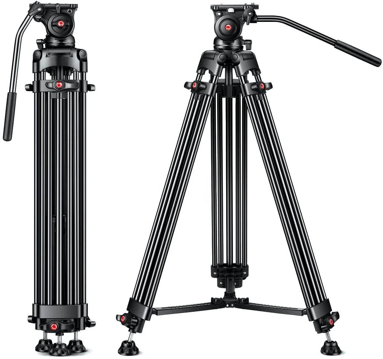 Professional Heavy DV 180 Cm Video Camera Tripod With Carry Bag for DSLR Camcorder Telescope