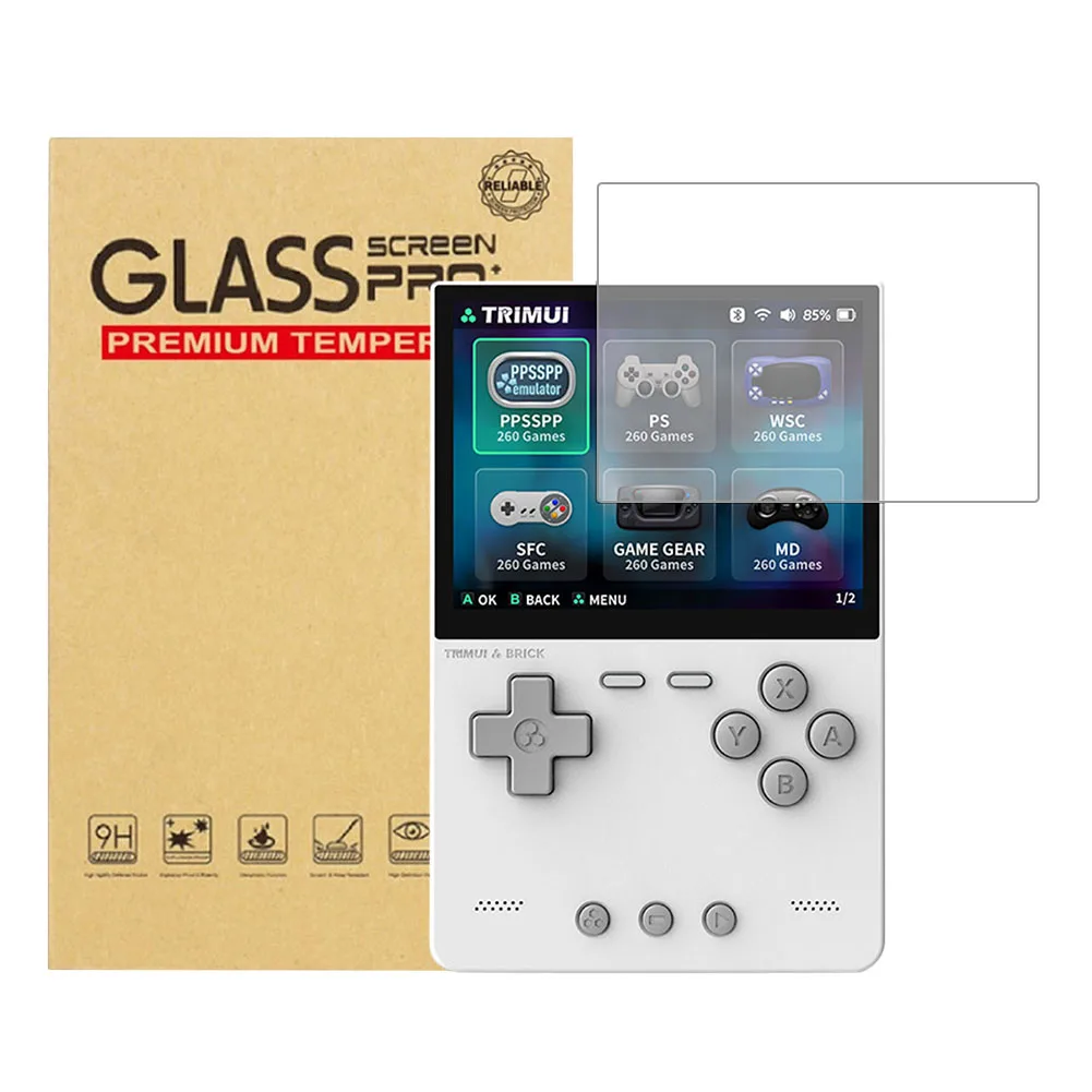 For Trimui Brick Tempered Glass Film Ultra-Clear 9H Screen Tempered Film Tempered Glass Protective Film Game Console Accessories view 5