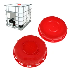 Red IBC Lid Water Liquid Storage Tank Fitting Plastic Cover Cap Adaptor
