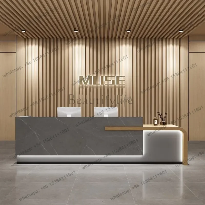 counter podium stands cash beautician reception pulpit for church point makeup desk modern luxury beauty salon furniture cashier