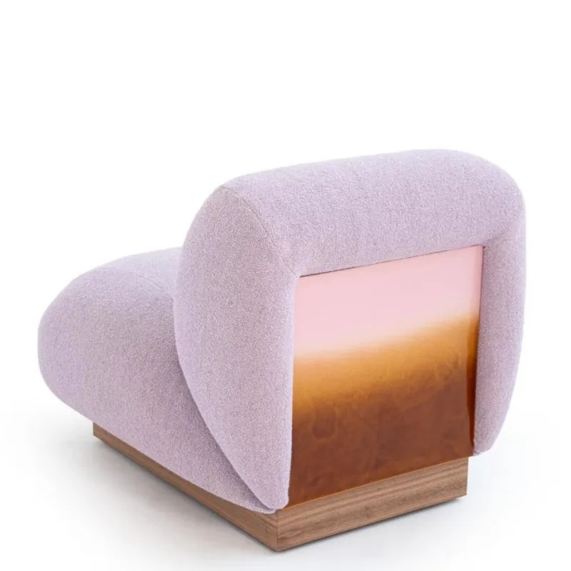 Enamel porcelain, armchair Italian color sunset gradual change will breathe single sofa
