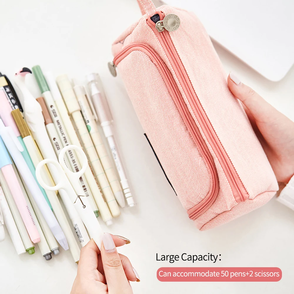 Pencil Case School Supplies Multi Layer Large Student Pen Kawaii Storage Bag Pen Pencil Bag Office School Cute Stationery