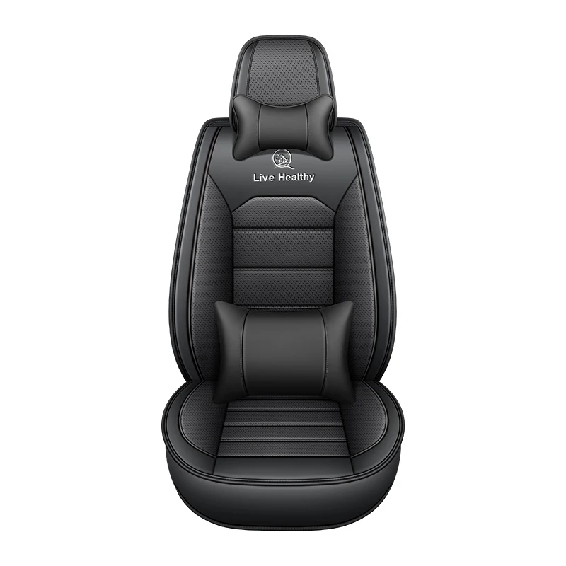 

Front single-seat car seat cover, with headrest and lumbar support, universal style, suitable for most models