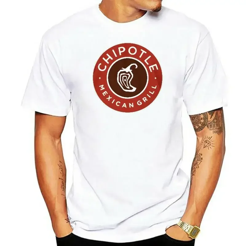 New Grill Burrito Chipotle Mexican Food Men's Black T-Shirt Size S To 3XL  Men T Shirt 100% Cotton Print Shirts