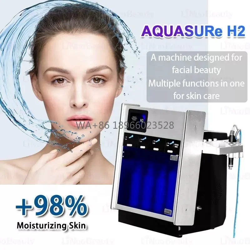 Stainless Steel Portable Desktop Beauty With Hydro‑Abrasion Jet‑Peel & Oxygen‑Jet Module