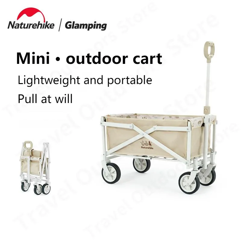 

Naturehike Kid Mini Outdoor Trolley 35L Capacity Portable Foldable Camping Picnic Wheelbarrow for Children Outdoor Trolley