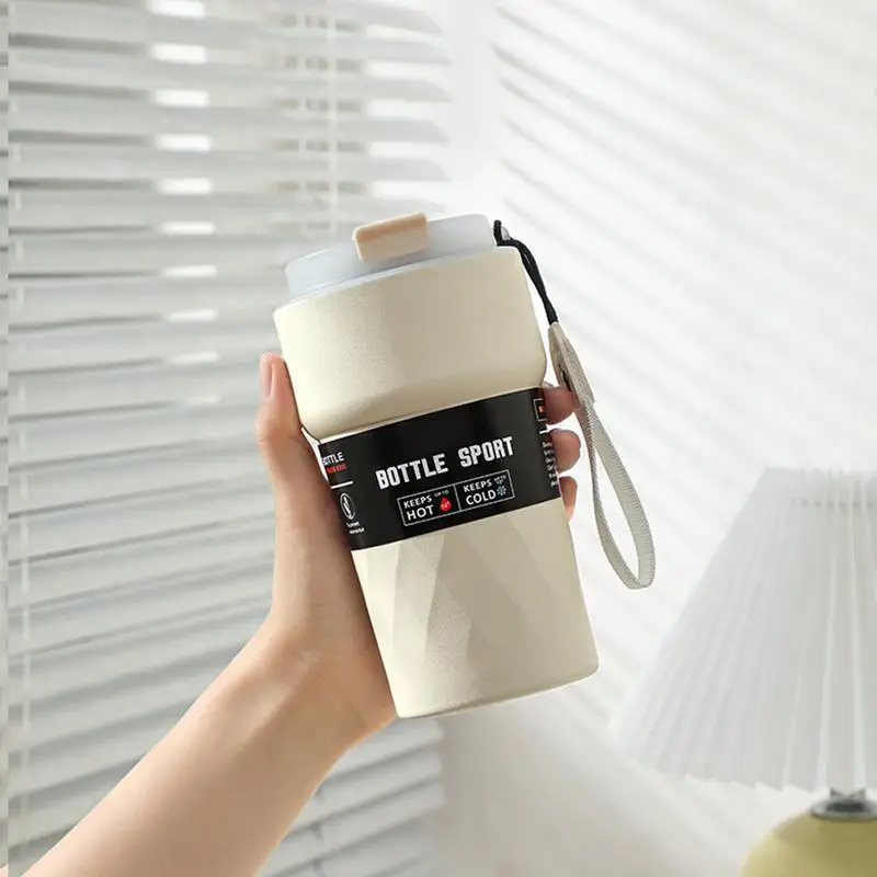 500ml Stainless Steel Smart Coffee Tumbler Thermos Cup with Intelligent Temperature Display Portable Travel Mug