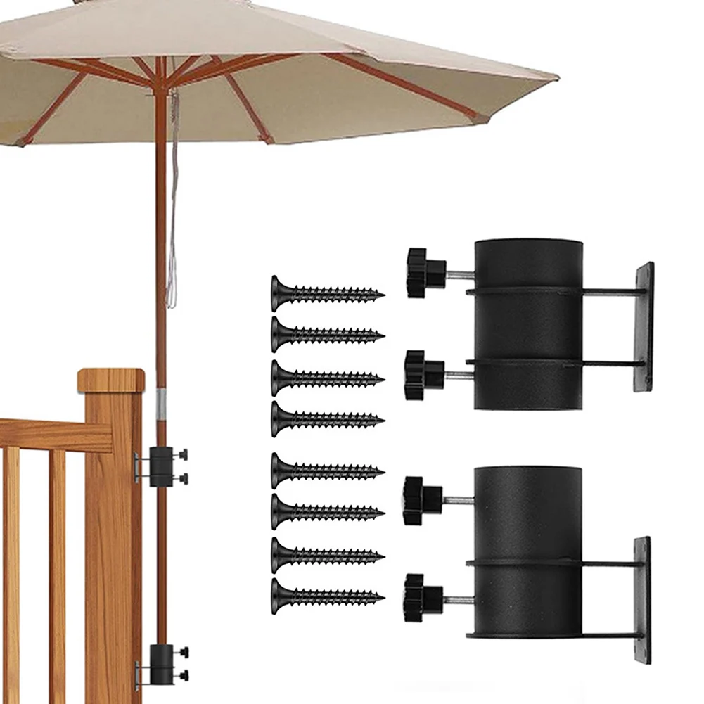 

Deck Umbrella Stand Holder Mounted Deck Clamps Umbrella Clamp Holder Clip For Garden Lawn Outdoor Yard Fishing Pole