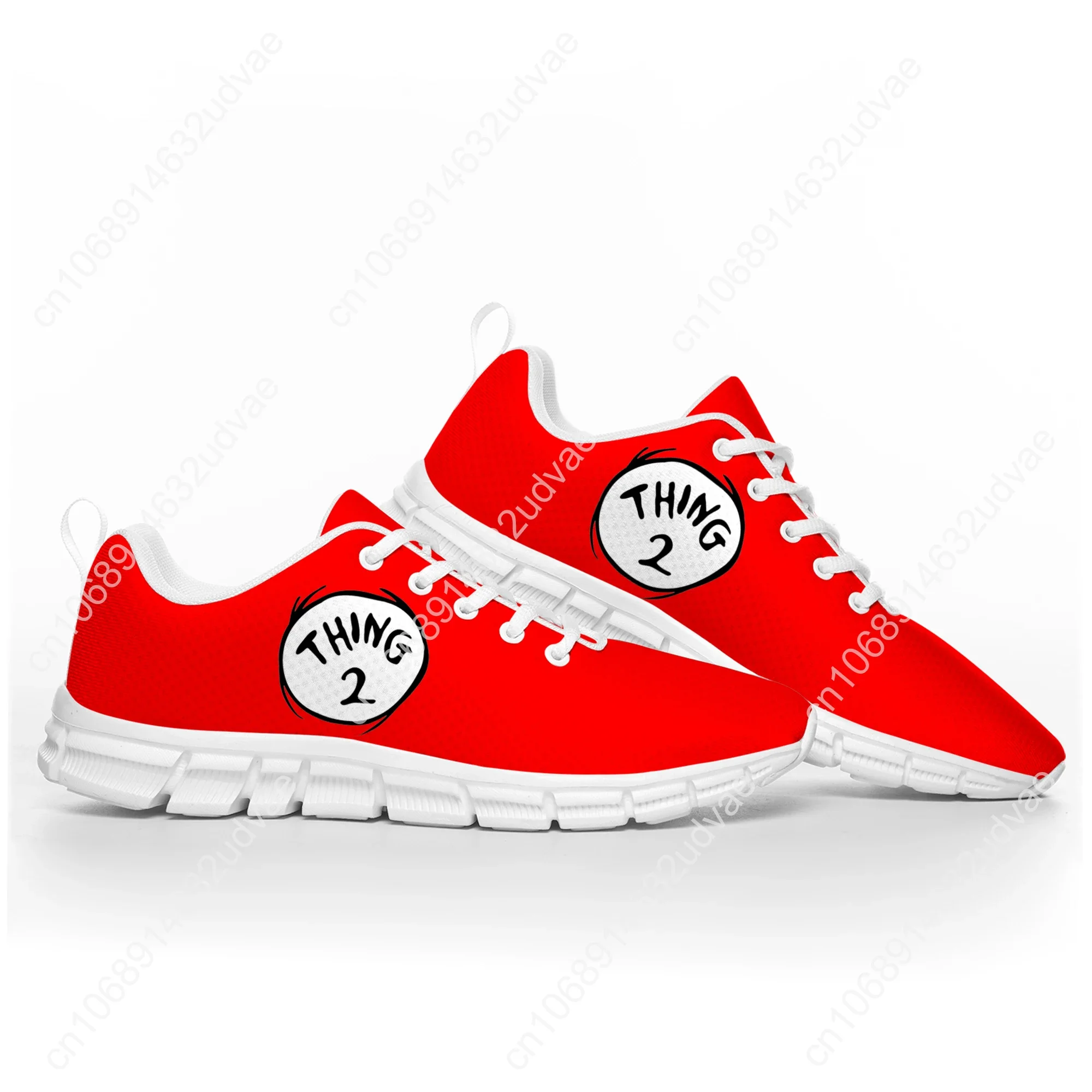 Thing 1 Sports Shoes And Thing 2 Red Dr Seuss Mens Womens Teenager Kids Children Sneakers Casual Custom Quality Couple Shoes