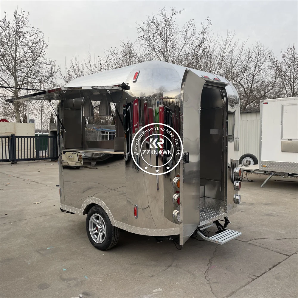 شاحنة طعام خارجية، مقطورة قهوة آيس كريم متنقلة، مقلاة شارع مخصصة، مقطورة هوت دوج، شاحنة طعام مع مطبخ كامل #4