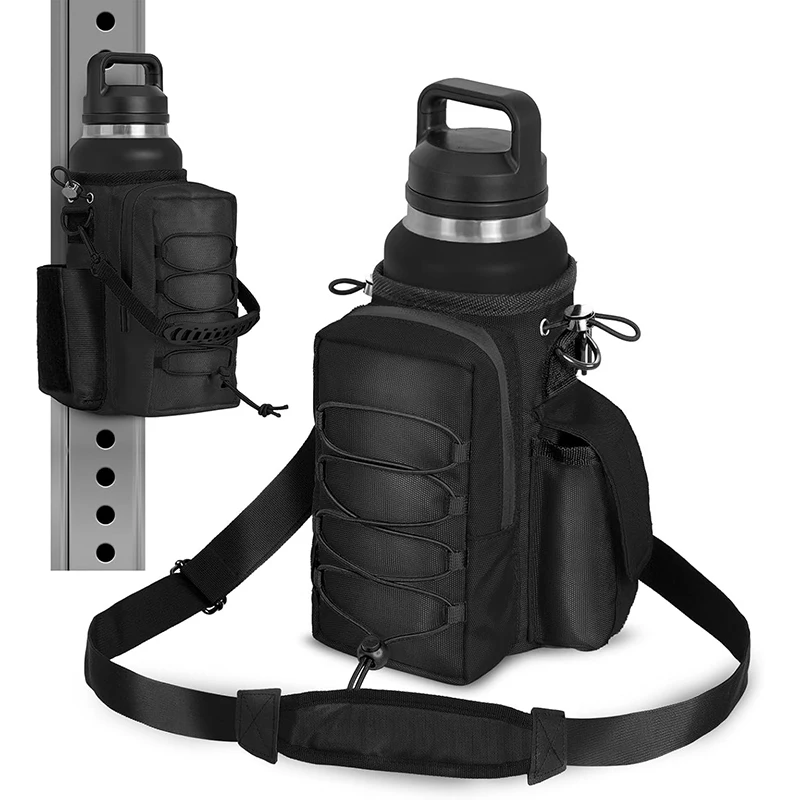 

Магнитная сумка-переноска для бутылки с водой, сумка-держатель для бутылки с водой через плечо для фитнеса, мужские и женские аксессуары для спортзала на открытом воздухе