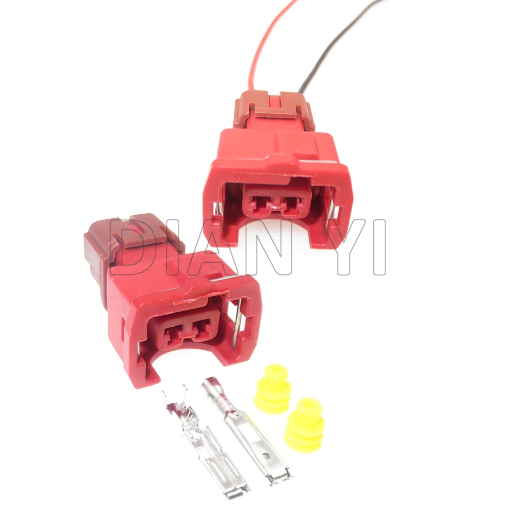 

1 Set 2 Way Car Modification Electrical Sockets AC Assembly PB187-02326 High Quality Automobile Sealed Connector