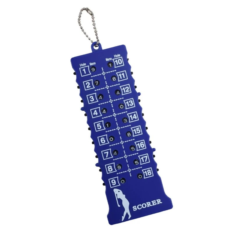 Handheld Keychain Golf Scorer Digits Rectangle Golf Count Shot Sport Clickers